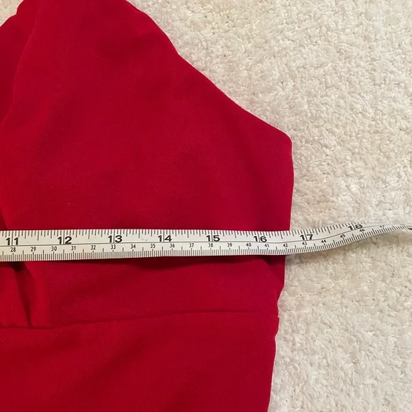 Convertible Chic! 🔥 Belle Poque Red Blouse (L) NWT - Picture 4 of 9